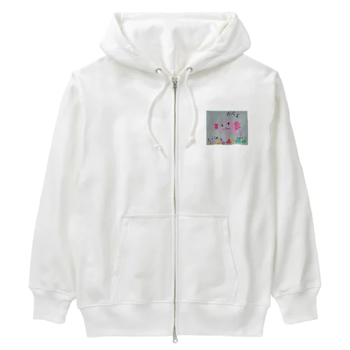 らくがきうーぱーちゃん Heavyweight Zip Hoodie