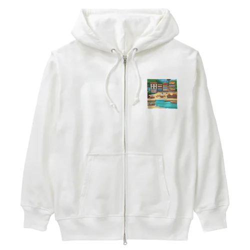 海のリゾート Heavyweight Zip Hoodie