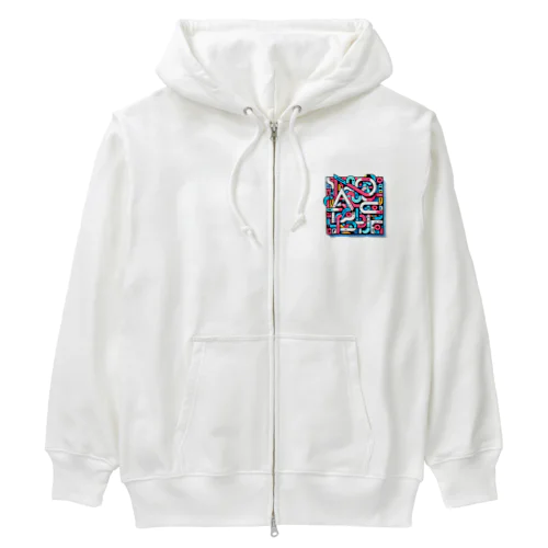 ABSTRACT Heavyweight Zip Hoodie