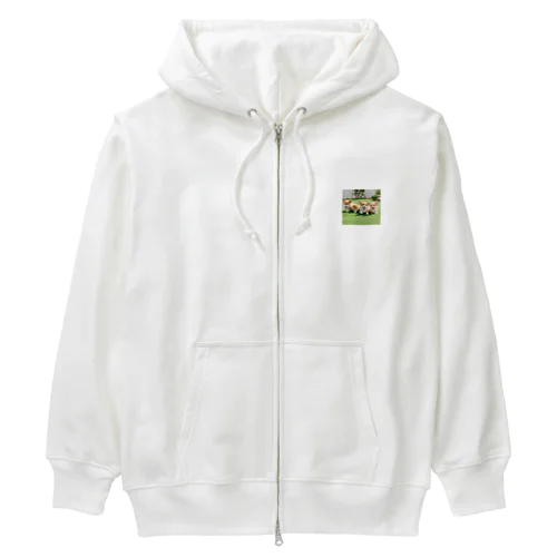 コーギー！ Heavyweight Zip Hoodie