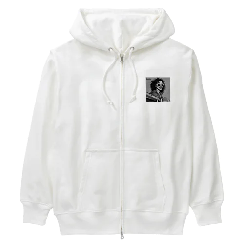 "Girl" Heavyweight Zip Hoodie