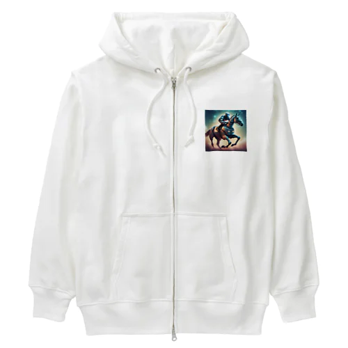 サイボーグ競走馬 Heavyweight Zip Hoodie