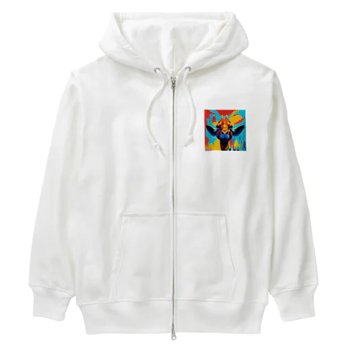 怒れるキリン Heavyweight Zip Hoodie