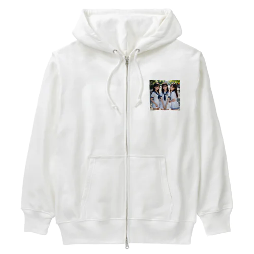 AI美女　 Heavyweight Zip Hoodie