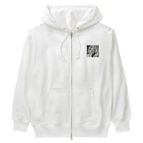 "Positive Thinking"  Heavyweight Zip Hoodie