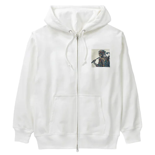 侍ドクロ Heavyweight Zip Hoodie