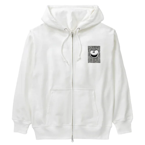 今日も元気にスマイルくん Heavyweight Zip Hoodie