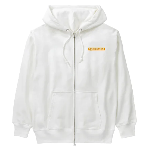 Fashionable Heavyweight Zip Hoodie