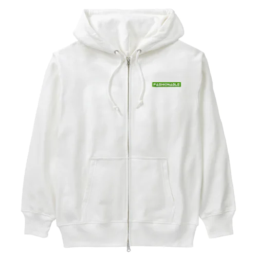 Fashionable Heavyweight Zip Hoodie