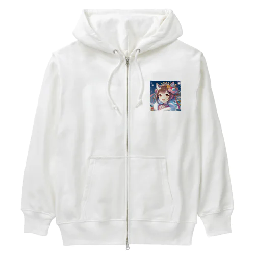 猫ギャル振り袖 Heavyweight Zip Hoodie