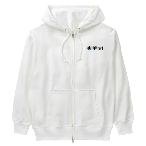 串揚げ串カツクシニョロワールドグッズ Heavyweight Zip Hoodie