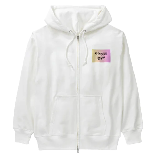 "Positive Thinking" Heavyweight Zip Hoodie