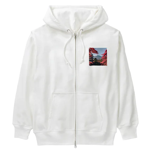 紅葉富士山 Heavyweight Zip Hoodie