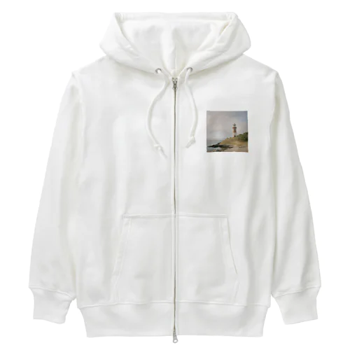 離島の灯台グッズ Heavyweight Zip Hoodie