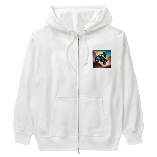 世界の果てを走破 Heavyweight Zip Hoodie