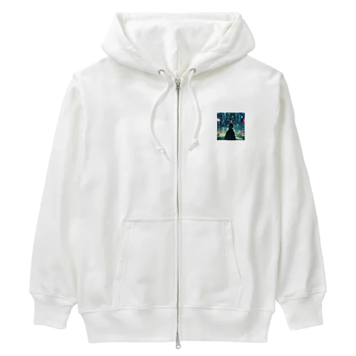 サイバーパンクの世界 Heavyweight Zip Hoodie