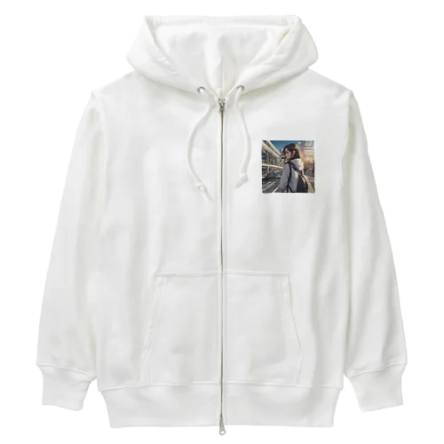 都会女子高生 Heavyweight Zip Hoodie