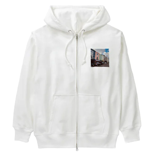 Notting Hillの街並み Heavyweight Zip Hoodie