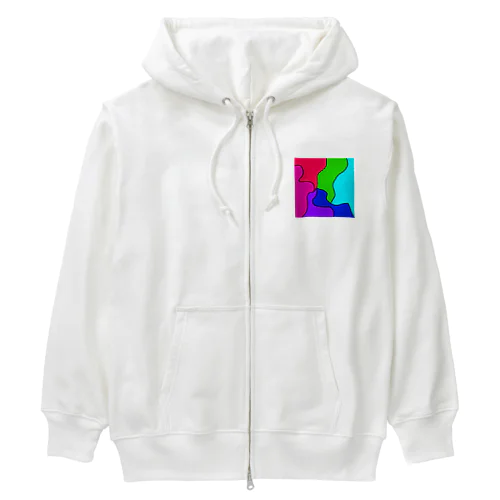 カラフル Heavyweight Zip Hoodie