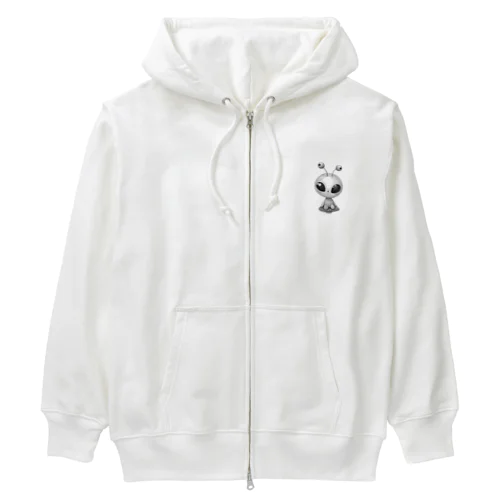 かわいい宇宙人 Heavyweight Zip Hoodie