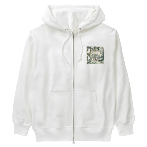 猫おかしい Heavyweight Zip Hoodie