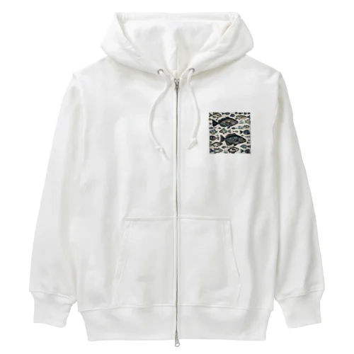 魚グッズ Heavyweight Zip Hoodie