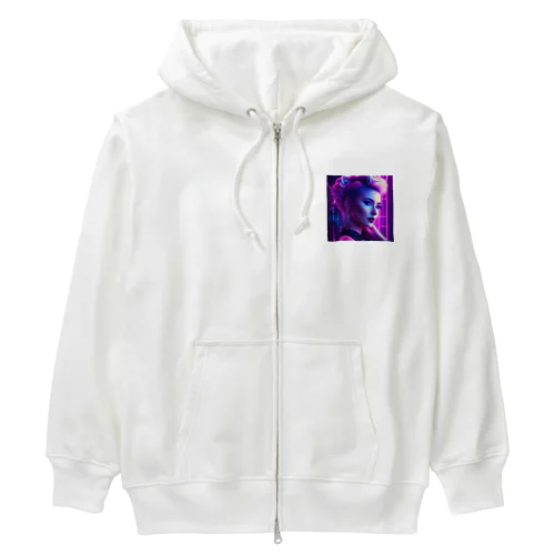 AIガールグラフィックス Heavyweight Zip Hoodie