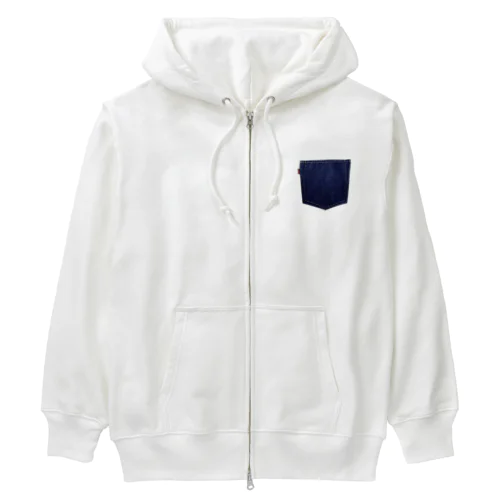 大戦モデル デニムポケット Heavyweight Zip Hoodie