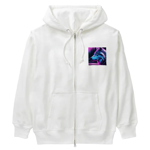 メキシコオオカミ Heavyweight Zip Hoodie