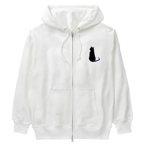 背筋良し猫 Heavyweight Zip Hoodie