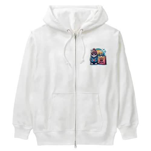 猫のシティライフ Heavyweight Zip Hoodie