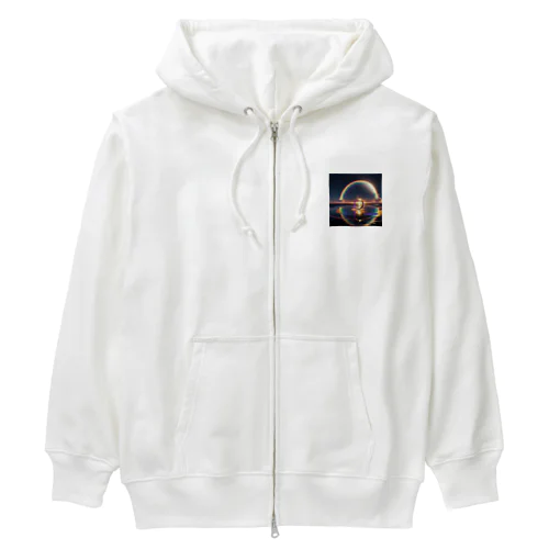 Rainbow Ring Heavyweight Zip Hoodie