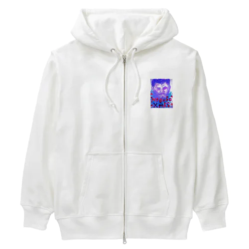 maguro Merry Christmas Heavyweight Zip Hoodie