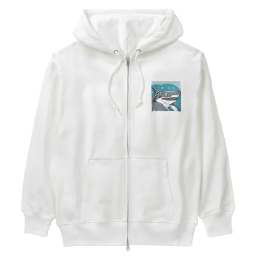 陽気な海の仲間 - サニー・シャークスミルス Heavyweight Zip Hoodie