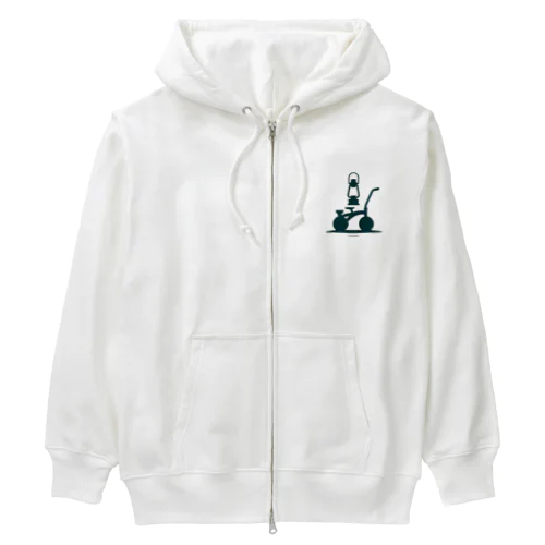 レトロリーフ Heavyweight Zip Hoodie