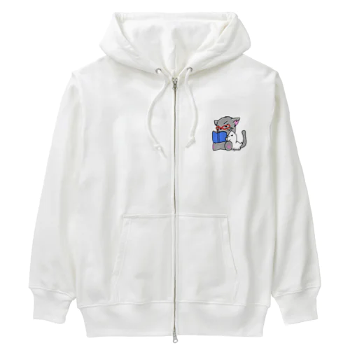 朗読猫 Heavyweight Zip Hoodie