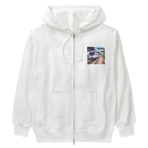 軽快で洗練されたモダン鉄道 Heavyweight Zip Hoodie