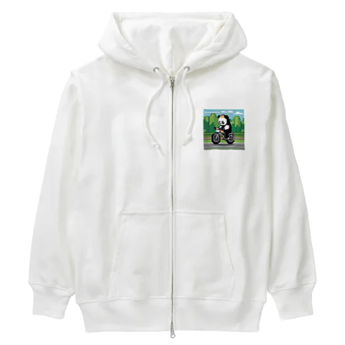 パンダがロードレーサーに Heavyweight Zip Hoodie