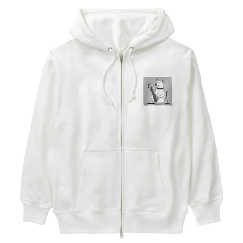 ウチんとこの柴、琴はじめてん Heavyweight Zip Hoodie