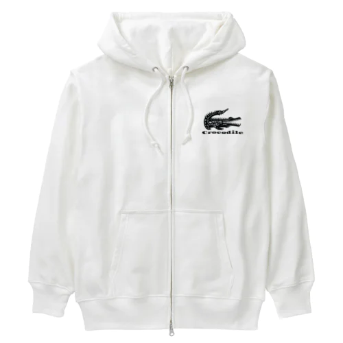 トライバルクロコダイル Heavyweight Zip Hoodie