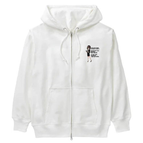 オフィスレディの憂鬱 Heavyweight Zip Hoodie