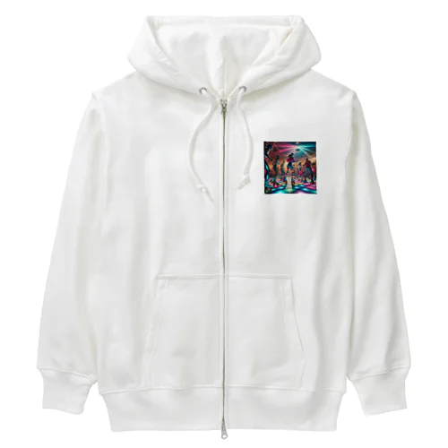 1980年代のポップカルチャー Heavyweight Zip Hoodie