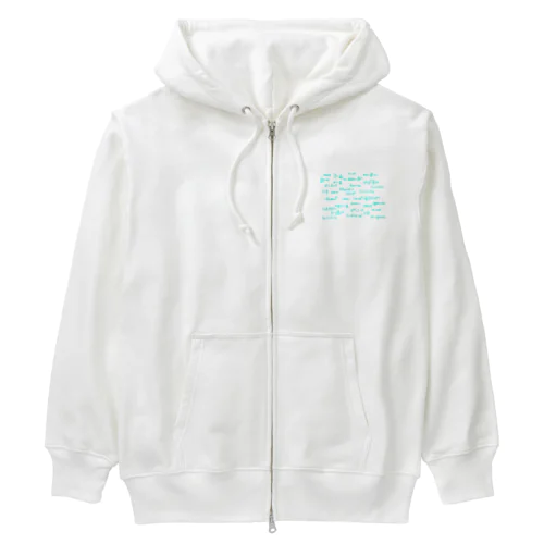 物理の数式 Heavyweight Zip Hoodie