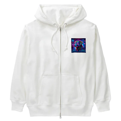 テクノな犬 Heavyweight Zip Hoodie