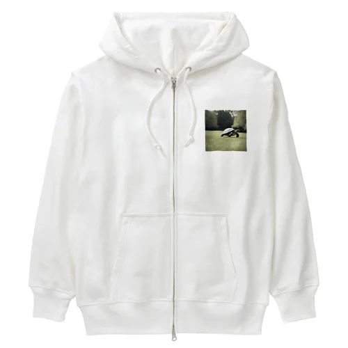 ４、カメのお散歩 Heavyweight Zip Hoodie