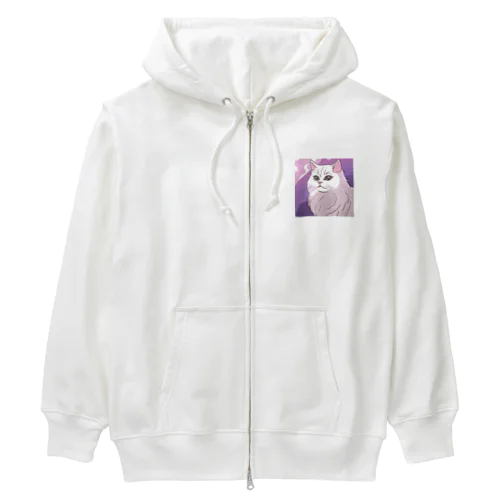 ふわふわペルシャ Heavyweight Zip Hoodie