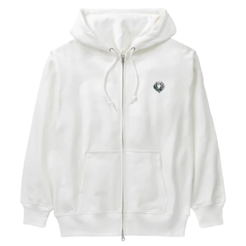 シルバーガーディアンクレスト Heavyweight Zip Hoodie