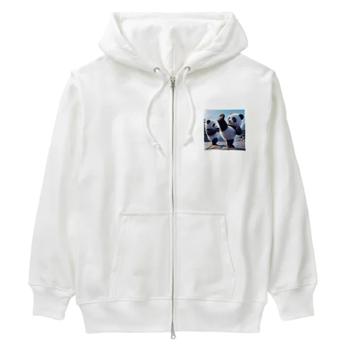 パンダキック Heavyweight Zip Hoodie