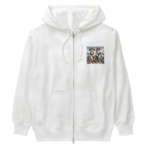 nekofishing仲良し Heavyweight Zip Hoodie