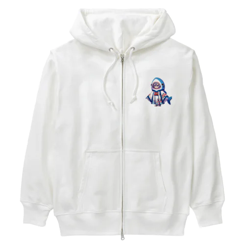 和風サメちゃんグッズ Heavyweight Zip Hoodie